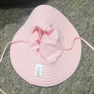 Ruffle Butts Light Pink Kids Sun Hat